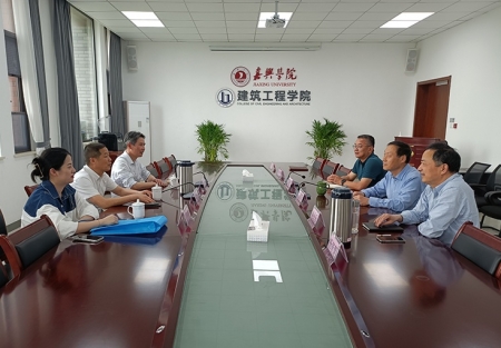 桐升公司董事長朱建良和副總經(jīng)理費建強帶隊赴嘉興學院建筑工程學院走訪交流